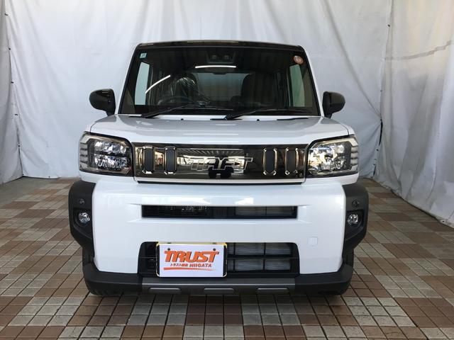 タフト G ダーククロムベンチャー 届出済未使用車 アップグレードパック シートヒーター LEDヘッド LEDフォグ ガラスルーフ ルーフレール 純正15インチアルミホイール スマートキー2個 アームレスト スマートアシスト クルコン(2枚目)