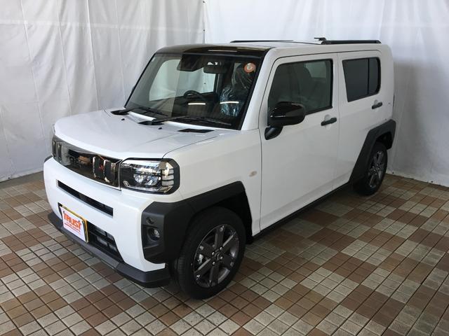 タフト G ダーククロムベンチャー 届出済未使用車 アップグレードパック シートヒーター LEDヘッド LEDフォグ ガラスルーフ ルーフレール 純正15インチアルミホイール スマートキー2個 アームレスト スマートアシスト クルコン(3枚目)