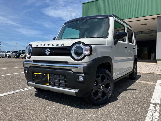 ハスラー タフワイルド　届出済未使用車　ルーフレール　アダプティブクルーズコントロール　ＬＥＤヘッドライト　フォグランプ　オートハイビーム　プッシュスタート　スマートキー　アイドリングストップ　純正アルミ　シートヒーター（3枚目）