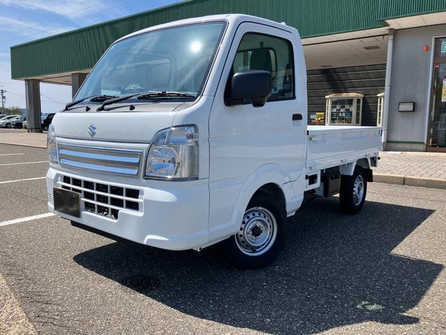 キャリイトラック ＫＣエアコン・パワステ　４ＷＤ　届出済未使用車　パワーウインドー　キーレス　横滑り防止装置　オートライト　アイドリングストップ　フロントメッキグリル　ＡＭＦＭラジオ（2枚目）