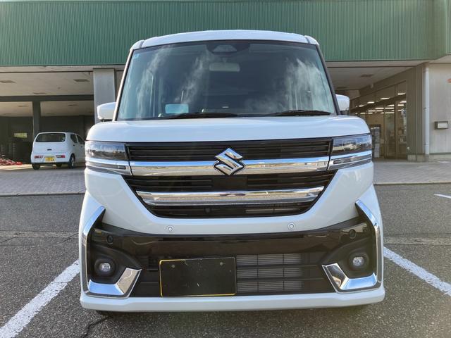 スペーシアカスタム ハイブリッドＸＳ　４ＷＤ　試乗車ＵＰ　全方位モニター付メモリーナビ　フルセグＴＶ　スズキセーフティーサポート　アダプティブクルーズコントロール　両側パワスラ　ＬＥＤライト　フォグ　シートヒーター　リヤシートオットマン（7枚目）
