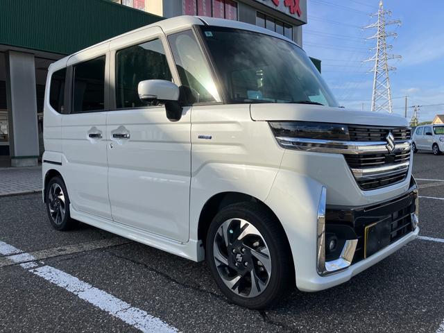 スペーシアカスタム ハイブリッドＸＳ　４ＷＤ　試乗車ＵＰ　全方位モニター付メモリーナビ　フルセグＴＶ　スズキセーフティーサポート　アダプティブクルーズコントロール　両側パワスラ　ＬＥＤライト　フォグ　シートヒーター　リヤシートオットマン（8枚目）