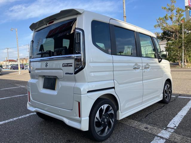 スペーシアカスタム ハイブリッドＸＳ　４ＷＤ　試乗車ＵＰ　全方位モニター付メモリーナビ　フルセグＴＶ　スズキセーフティーサポート　アダプティブクルーズコントロール　両側パワスラ　ＬＥＤライト　フォグ　シートヒーター　リヤシートオットマン（10枚目）