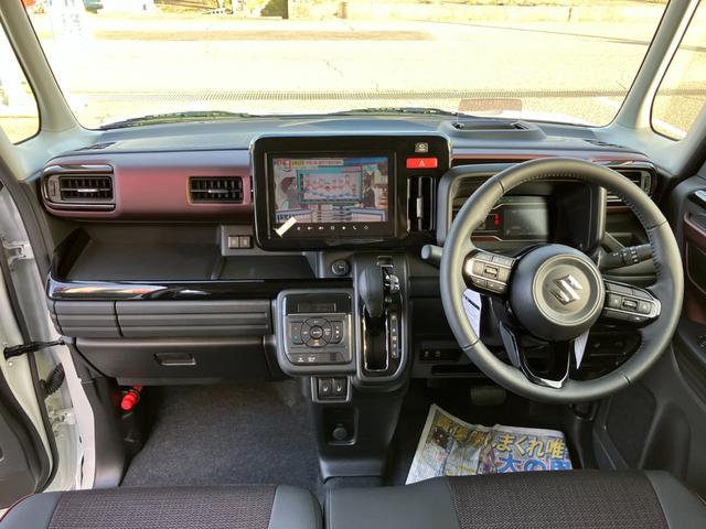 スペーシアカスタム ハイブリッドＸＳ　４ＷＤ　試乗車ＵＰ　全方位モニター付メモリーナビ　フルセグＴＶ　スズキセーフティーサポート　アダプティブクルーズコントロール　両側パワスラ　ＬＥＤライト　フォグ　シートヒーター　リヤシートオットマン（54枚目）