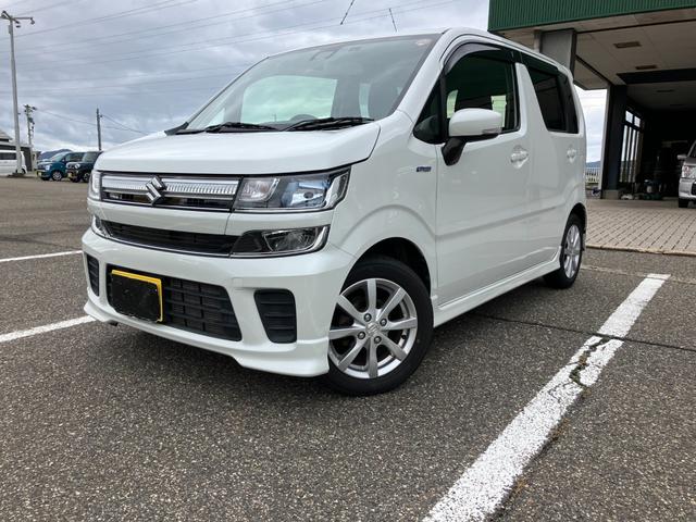 ワゴンＲ ハイブリッドＦＺ　スズキセーフティーサポート　プッシュスタート　スマートキー　ＬＥＤヘッドライト　オートライト　オートハイビーム　社外ＣＤ　アイドリングストップ　純正アルミホイール　シートヒーター（11枚目）