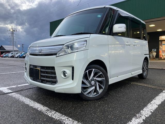 スペーシアカスタム TS ターボ 社外ナビ フルセグTV CD DVD ブルートゥース バックカメラ レーダーブレーキサポート 両側パワースライドドア HIDライト フォグランプ 純正15インチアルミ 夏タイヤ4本新品交換(4枚目)