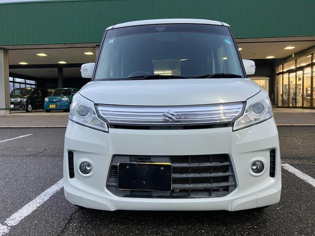 スペーシアカスタム TS ターボ 社外ナビ フルセグTV CD DVD ブルートゥース バックカメラ レーダーブレーキサポート 両側パワースライドドア HIDライト フォグランプ 純正15インチアルミ 夏タイヤ4本新品交換(5枚目)