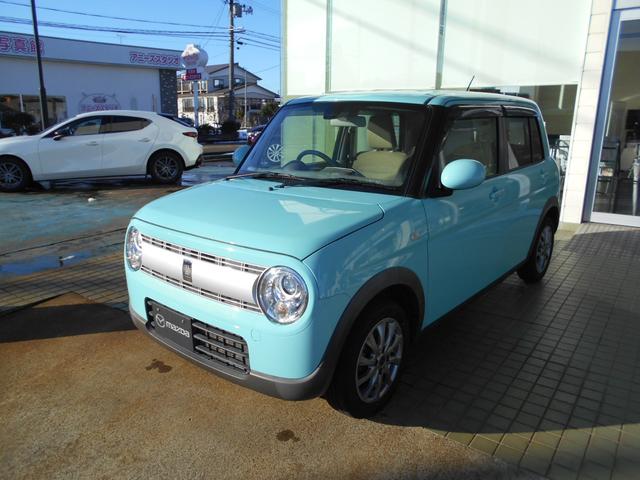 アルトラパン S フロントベンチシート アイドリングストップ車 Sキー シートヒータ ブレーキサポート イモビライザー 横滑り防止システム 助手席エアバック フルフラット フルオートエアコン Aライト フルタイム4WD(6枚目)