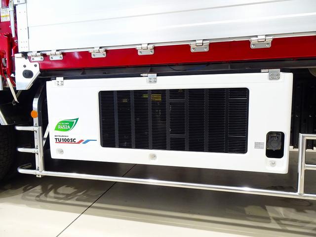プロフィア 　１２ｔ　３軸　６×２　リアエアサス　低温冷凍ウイング　－３５度設定　－０度確認　右シャシ中央サブエンジン／スタンバイ付　五方開　セイコーラック　床ステンレス　ジョロダーレール　ラッシング２段　水抜き穴（48枚目）