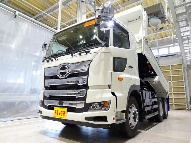 プロフィア 　９ｔ　３軸　２デフ　ダンプ　自動シート付　前立てプロテクターはしご／作業灯　左電格ミラー／ヒーター／左右電動角度調整　エアサスシート／肘掛け　Ｔ／Ｍリターダ　デフロック（27枚目）