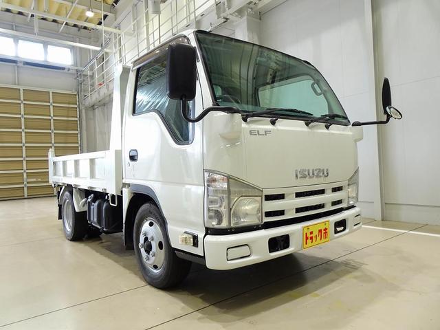エルフトラック 　３ｔ　４Ｎｏ．　ＦＦＬ　強化ダンプ　三方開　前立てプロテクターアングル補強加工　集中ドアロック　坂道発進補助装置　トラクションコントロール（2枚目）