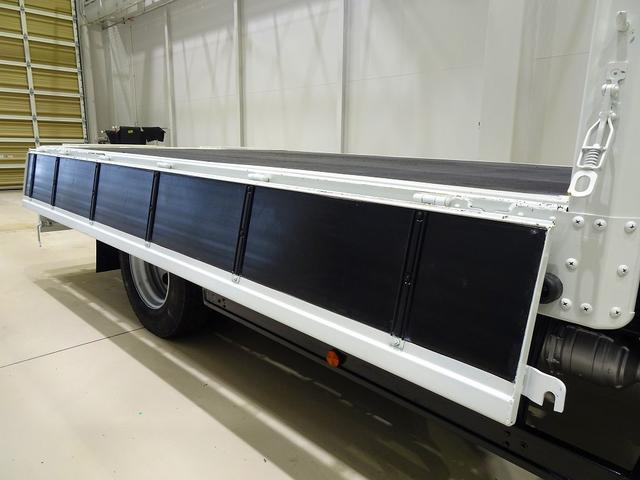 エルフトラック 高床　３．５ｔ　ワイドロング　タダノ４段　２．９ｔ吊りセルフクレーン付　Ｈ１３年製　ラジコン／フックイン付　三方開　床板アピトン張替え（２０ｍｍ）　リアブル積み加工　横ねた１９本／チャンネル増し８本（25枚目）