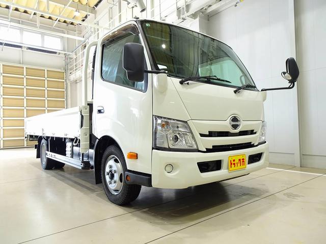 デュトロ 2t FJL ワイドロング 平ボデー 三方開 左右セイコーラック 埋め込みフック3対 集中ドアロック 左電格ミラー ETC アイドリングストップ トラクションコントロール(2枚目)