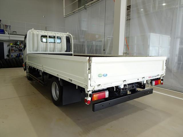デュトロ 2t FJL ワイドロング 平ボデー 三方開 左右セイコーラック 埋め込みフック3対 集中ドアロック 左電格ミラー ETC アイドリングストップ トラクションコントロール(4枚目)