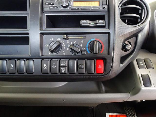 デュトロ 2t FJL ワイドロング 平ボデー 三方開 左右セイコーラック 埋め込みフック3対 集中ドアロック 左電格ミラー ETC アイドリングストップ トラクションコントロール(11枚目)