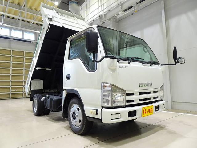 エルフトラック フルフラットローダンプ 2t Lゲートダンプ リア一方開 自動シート付(48cm) 前立てプロテクターアングル補強加工 左電各ミラー トラクションコントロール(23枚目)