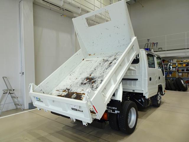 エルフトラック Wキャブフルフラットローダンプ 1.75t FFL 標準 三方開 リアアオリ左右ピン差し加工 アオリ三方J型フック各3個/ボルト止め PW(フロントのみ) 左電格ミラー フォグランプ トラクションコントロール(3枚目)