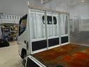 荷台内寸:434×179×38 三方開 床鉄板張り 埋め込みフック3対 左右セイコーラック 前立て鳥居アングル補強加工/枕木(ボルト止め)