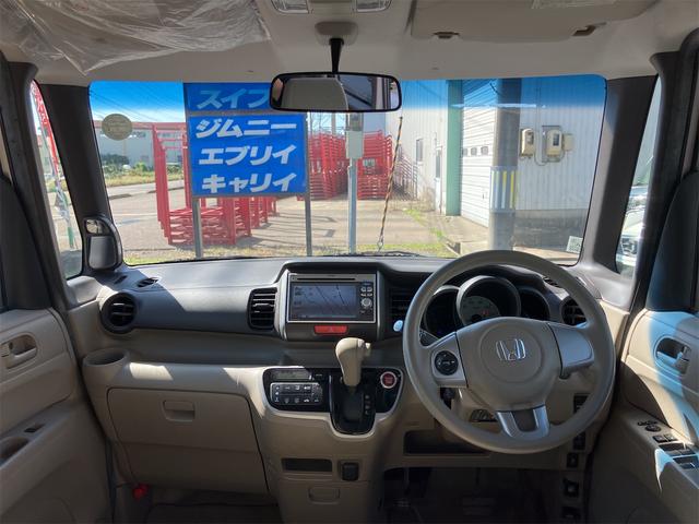 N-BOX G・Lパッケージ バックカメラ 両側スライド・片側電動 ナビ スマートキー アイドリングストップ 電動格納ミラー ベンチシート CVT 盗難防止システム ABS ESC CD DVD再生 USB チップアップシート(2枚目)