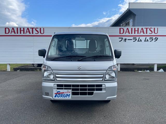 キャリイトラック KCエアコン・パワステ スズキセーフティサポート非装着車 3方開 4WD 5MT キーレス クリアランスソナー 横滑り防止 アイドリングストップ Wエアバッグ パワーウインドウ エアコン パワステ ABS ライトレベライザー(3枚目)