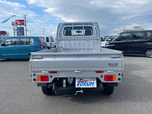 キャリイトラック KCエアコン・パワステ スズキセーフティサポート非装着車 3方開 4WD 5MT キーレス クリアランスソナー 横滑り防止 アイドリングストップ Wエアバッグ パワーウインドウ エアコン パワステ ABS ライトレベライザー(8枚目)