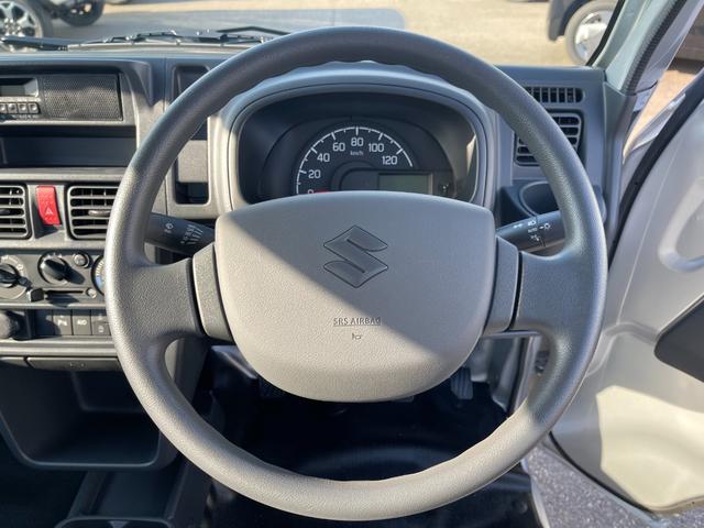 キャリイトラック KCエアコン・パワステ スズキセーフティサポート非装着車 3方開 4WD 5MT キーレス クリアランスソナー 横滑り防止 アイドリングストップ Wエアバッグ パワーウインドウ エアコン パワステ ABS ライトレベライザー(40枚目)