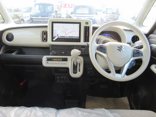 ワゴンRスマイル クリームコーデ 4WD メーカーナビ フルセグTV Bluetooth 全方位モニター ドラレコ ETC 両側電動スライドドア LEDライト&フォグ オートクルーズコントロール シートヒーター 新車保証継承付(9枚目)