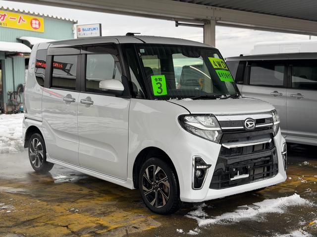 タント カスタムX 4WD 車検整備付き 両側パワスラ 運転席ロングスライドシート 純正AW 新品フロアマット ハ-フレ-ザ- シートヒーター スマアシ 純正ナビ フルセグ バックカメラ Bluetooth 純正ドラレコ(5枚目)