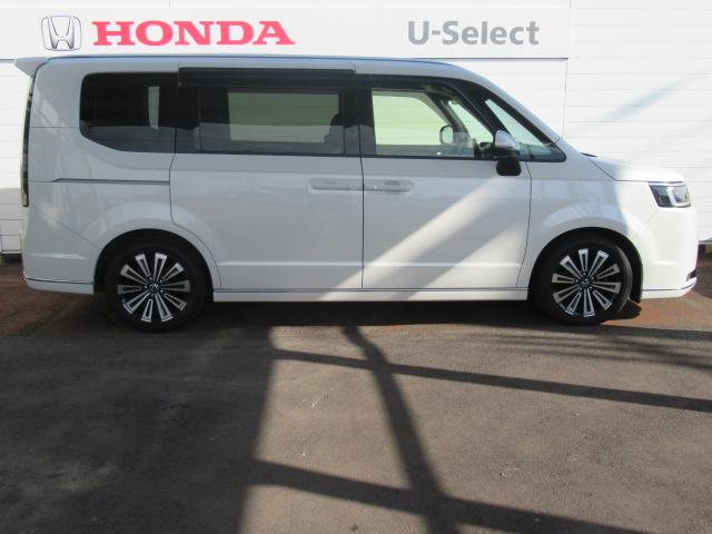 ステップワゴン e:HEVスパーダプレミアムライン マルチカメラ Pテールゲート Wエアコン 両側自動ドア Fセグ USB接続 クリアランスソナ クルーズC 助手席エアバッグ スマートK シ-トヒ-タ- DVD再生(4枚目)