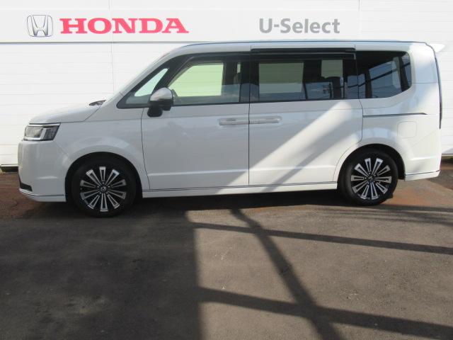 ステップワゴン e:HEVスパーダプレミアムライン マルチカメラ Pテールゲート Wエアコン 両側自動ドア Fセグ USB接続 クリアランスソナ クルーズC 助手席エアバッグ スマートK シ-トヒ-タ- DVD再生(5枚目)