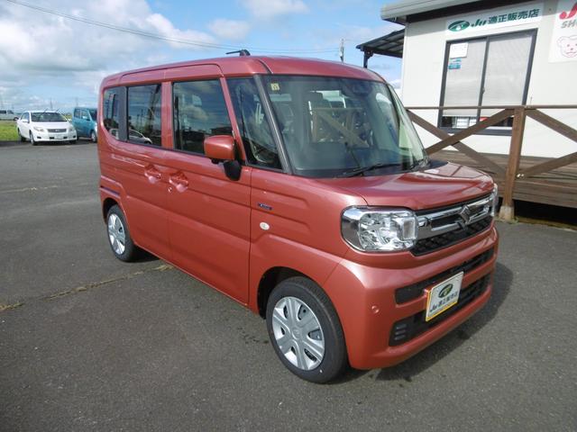 スペーシア ハイブリッドＸ　４ＷＤ　９インチ全方位モニター付ナビ　スズキコネクト対応　デュアルセンサーブレーキサポートＩＩ　両側パワースライドドア　サイドカーテンエアバッグ　サーキュレーター　ロールサンシェード（2枚目）