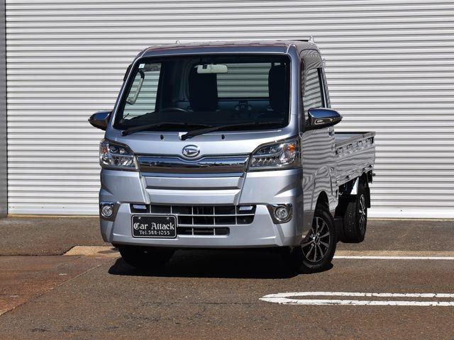 ハイゼットトラック エクストラ　４ＷＤ　オートマチック　メモリーナビ　フルセグＴＶ　Ｂｌｕｅｔｏｏｔｈ　キーレス　ＬＥＤライト　フォグランプ　ＥＴＣ　荷台ゴムマット　社外アルミ　メッキドアミラー　ワンオーナー車　マット　バイザー（2枚目）