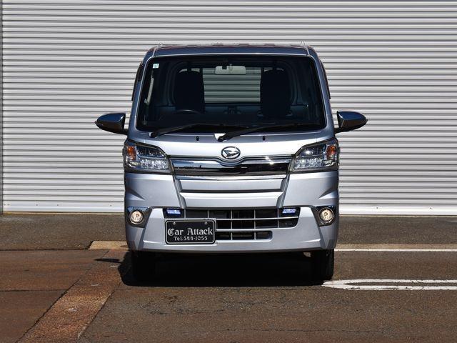 ハイゼットトラック エクストラ　４ＷＤ　オートマチック　メモリーナビ　フルセグＴＶ　Ｂｌｕｅｔｏｏｔｈ　キーレス　ＬＥＤライト　フォグランプ　ＥＴＣ　荷台ゴムマット　社外アルミ　メッキドアミラー　ワンオーナー車　マット　バイザー（3枚目）