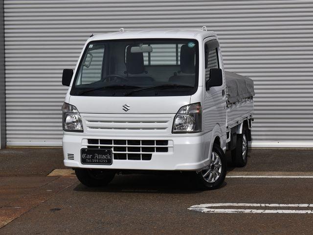 キャリイトラック ＫＣエアコン・パワステ　４ＷＤ　５速マニュアル　左右開閉ホロ　エアコン　パワステ　純正ラジオ　Ｗエアバック　アルミホイール　荷台ゴムマット　荷台プロテクター　車内マット　ドアバイザー（2枚目）