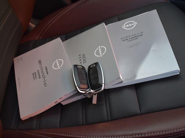 キックス Ｘ　ＦＯＵＲ　ツートーンインテリアエディション　ブラウン内装　４ＷＤ　純正９インチナビＴＶ　アラウンドビューＭ　ドラレコ　プロパイロット　ＥＴＣ　レザーシート　インテリジェントルームミラー　シートヒーター　純正アルミ　ステアリングヒーター　禁煙車（23枚目）