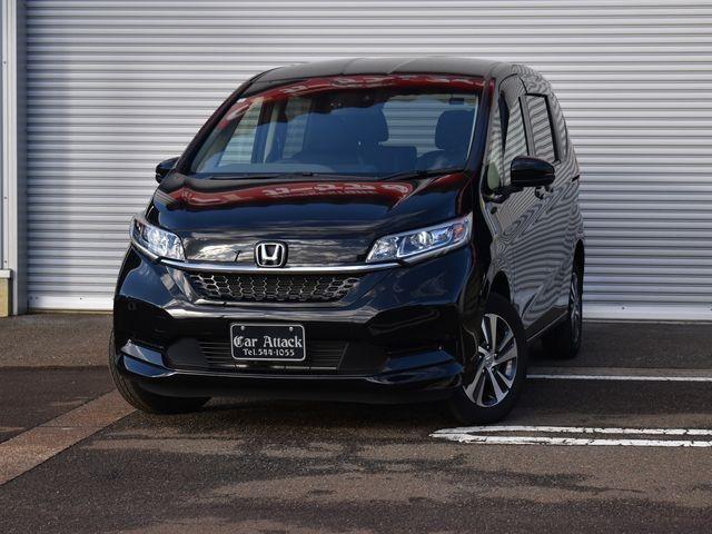 フリードハイブリッド ハイブリッド・G 4WD 9インチインターナビTV バックカメラ 前後ドラレコ ホンダセンシング 両側パワースライドドア LEDライト アルミホイール ハーフレザーシート シートヒーター ワンオーナー車 禁煙車(2枚目)