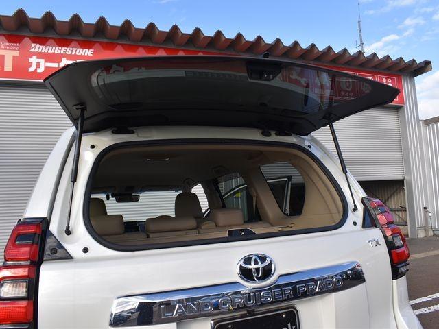 ランドクルーザープラド TX Lパッケージ 4WDディーゼルターボ 純正9インチナビTV バックカメラ 5人乗り ベージュ革シート セーフティセンス LEDライト ベンチレーション パワーシート 社外アルミ オープンカントリー ETC(37枚目)