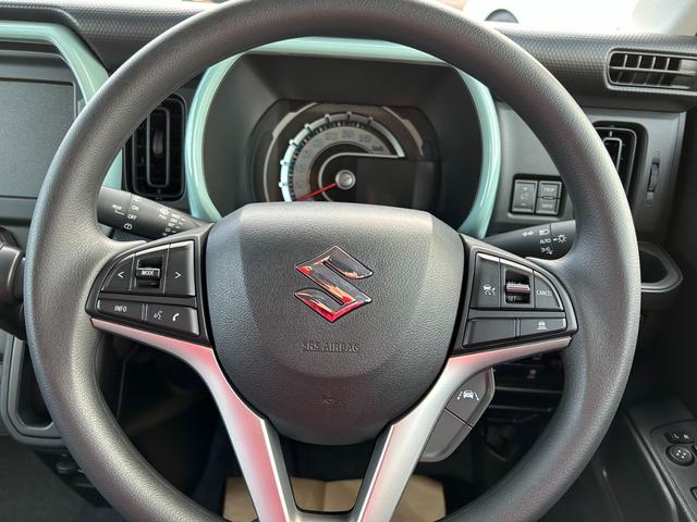 ハスラー ハイブリッドＧ　４ＷＤ　届出済未使用車　スマートキー　１５インチスチールホイール　フルオートエアコン　クルーズコントロール　レーンアシスト　クリアランスソナー　ＬＥＤヘッドライト　シートヒーター　記録簿（13枚目）