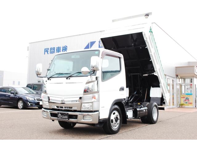 キャンター 全低床ダンプ 4WD  6AT 最大積載1.85t エアコン パワステ パワーウィンドウ キーレス ETC 3人 電動格納&調整ミラー ヒーターミラー コボレーン 歩み掛 荷台照明 総重量5t未満(13枚目)