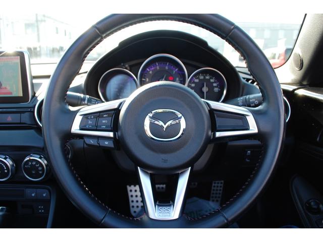 ロードスター ＲＳ　６ＭＴ　ナビＴＶフルセグ　ＥＴＣ　シートＨＴ　ＲＥＣＡＲＯアルカンターラコンビシート　ＢＯＳＥスピーカー　ＢＩＬＳＴＥＩＮ製ダンパー　社外マフラー　純正１６インチアルミ　ＬＥＤヘッド　プッシュスタート（26枚目）