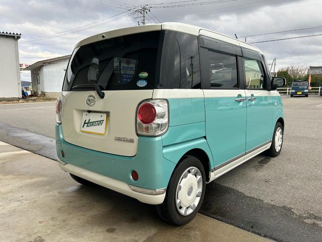 ムーヴキャンバス Ｘリミテッドメイクアップ　ＳＡＩＩ　●ツートンカラー●両側パワースライドドア●前後ドライブレコーダー●ＥＴＣ●社外ナビ●フルセグ●バックカメラ●Ｂｌｕｅｔｏｏｔｈ（6枚目）