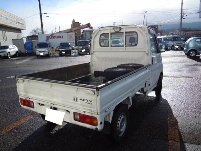 アクティトラック SDX 4WD 5M/T 走行距離4.3万Km 車検整備付き スタッドレスタイヤホイールセット付き ヘッドライトレベライザー シュガーソケット パワステ(2枚目)