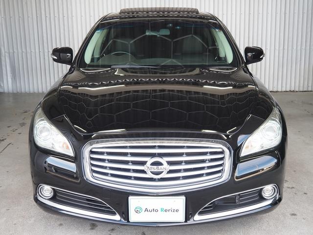 シーマ ハイブリッド　ＶＩＰ　Ｇ　メーカーＨＤＤナビ　後席Ｍ　ＢＯＳＥ　茶革　サンルーフ　エアシート　シートヒーター　レーダークルーズ　ＦＣＷ　ＬＤＷ　クルコン　電動シェード　車高調　２０ＡＷ　スエード調ルーフ　銀粉本木製インパネ（23枚目）