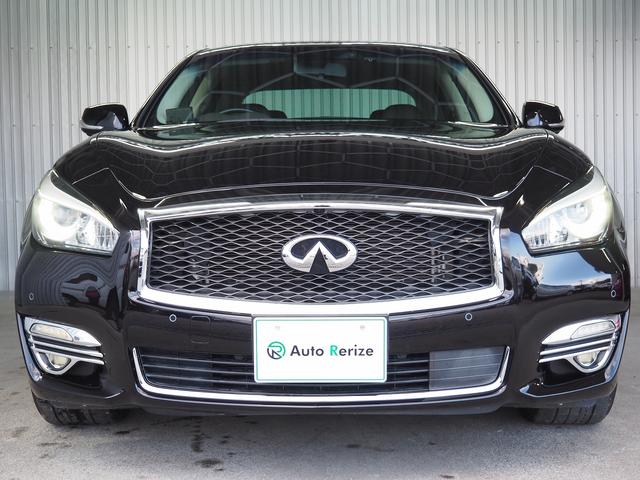 フーガハイブリッド ＶＩＰ　メーカーＨＤＤナビ　茶革　ＢＯＳＥサウンド　エアシート　シートヒーター　オットマン　地デジ　全周囲Ｍ　銀粉本木製インパネ　スエード調ルーフ　１８ＡＷ　エマブレ　ＰＦＣＷ　ＢＳＷ　ＬＤＷ　電動シェード（2枚目）