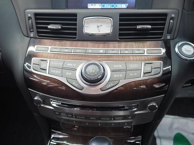 フーガハイブリッド ＶＩＰ　メーカーＨＤＤナビ　茶革　ＢＯＳＥサウンド　エアシート　シートヒーター　オットマン　地デジ　全周囲Ｍ　銀粉本木製インパネ　スエード調ルーフ　１８ＡＷ　エマブレ　ＰＦＣＷ　ＢＳＷ　ＬＤＷ　電動シェード（14枚目）