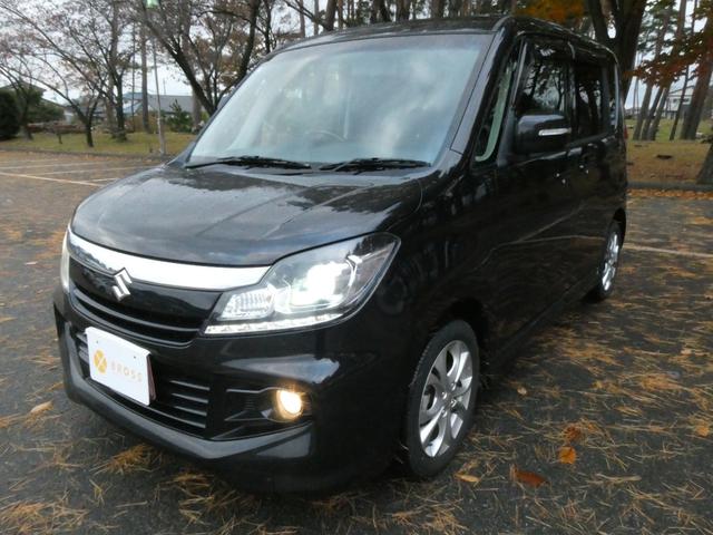 ソリオバンディット ＤＪＥ　ＴＶナビ　レーダーブレーキサポート　両側電動スライドドア　ＥＴＣ　ステアリングスイッチ　ＥＴＣ　ウィンカーミラー　オートライト・Ａ／Ｃ　ＤＶＤ　フォグライト　クルコン（4枚目）