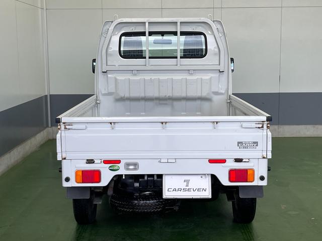 キャリイトラック ＫＣエアコン・パワステ　切替４ＷＤ　５速ＭＴ　エアコン　パワーステアリング　運転席エアバック　純正ラジオ　ＡＭ　ＦＭ　シガーソケット　テールゲートチェーン　　新車保証書　取り扱い説明書　車検９年４月２７日まで（7枚目）