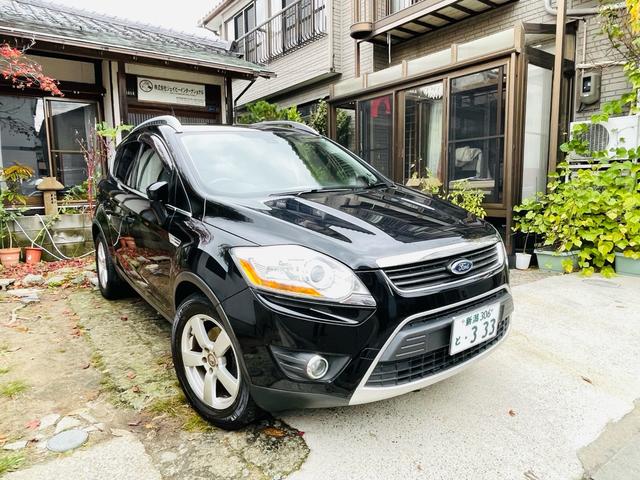 クーガ 4WD、革シート、サンルーフ、デジタルナビTV、ETC、パワーシート、シートヒーター、クルーズコントロール、Bluetooth、USB端子、純正アルミ、ルーフレール、2年車検整備付き(2枚目)