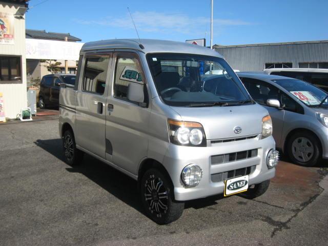 ハイゼットカーゴ デッキバン 4WD リフトアップ 15インチアルミ アトレーW用ヘッドライト 社外キーレス車検令和8年3月(3枚目)