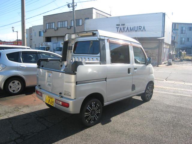 ハイゼットカーゴ デッキバン 4WD リフトアップ 15インチアルミ アトレーW用ヘッドライト 社外キーレス車検令和8年3月(7枚目)